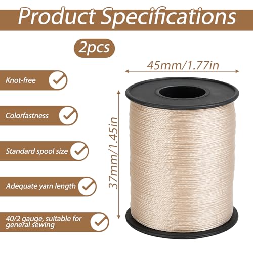 Hilo de Tapicería 330 Yardas, 2 Bobinas de Nylon Bonded miniatura 2