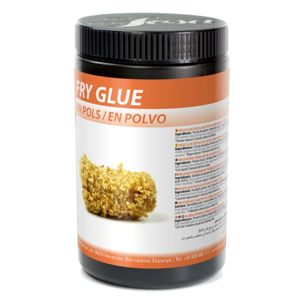 SOSA Fry Glue - Mélange d'amidon et de texturants pour remplacer l'œuf dans la pâte - Pot de 500 g