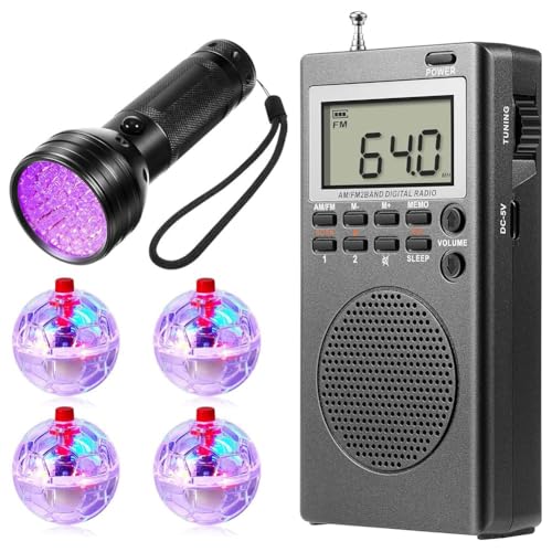Lampe de poche et kit d'équipement avec radio pour éclairer le bureau