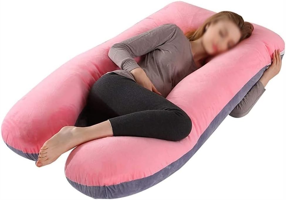 TOEWOE Pregnancy Pillows for Sleeping, U Shaped Pregnancy Pillows, Full Body Pillow for Pregnancy, Maternity Pillow for Pregnant Women (Color : E)