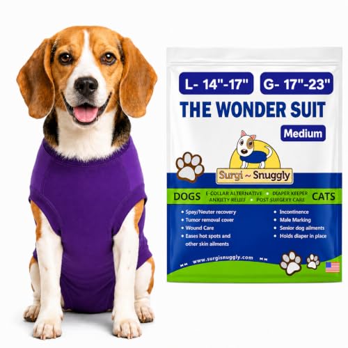SurgiSnuggly Dog Surgical Recovery Suit for Post-Op Care