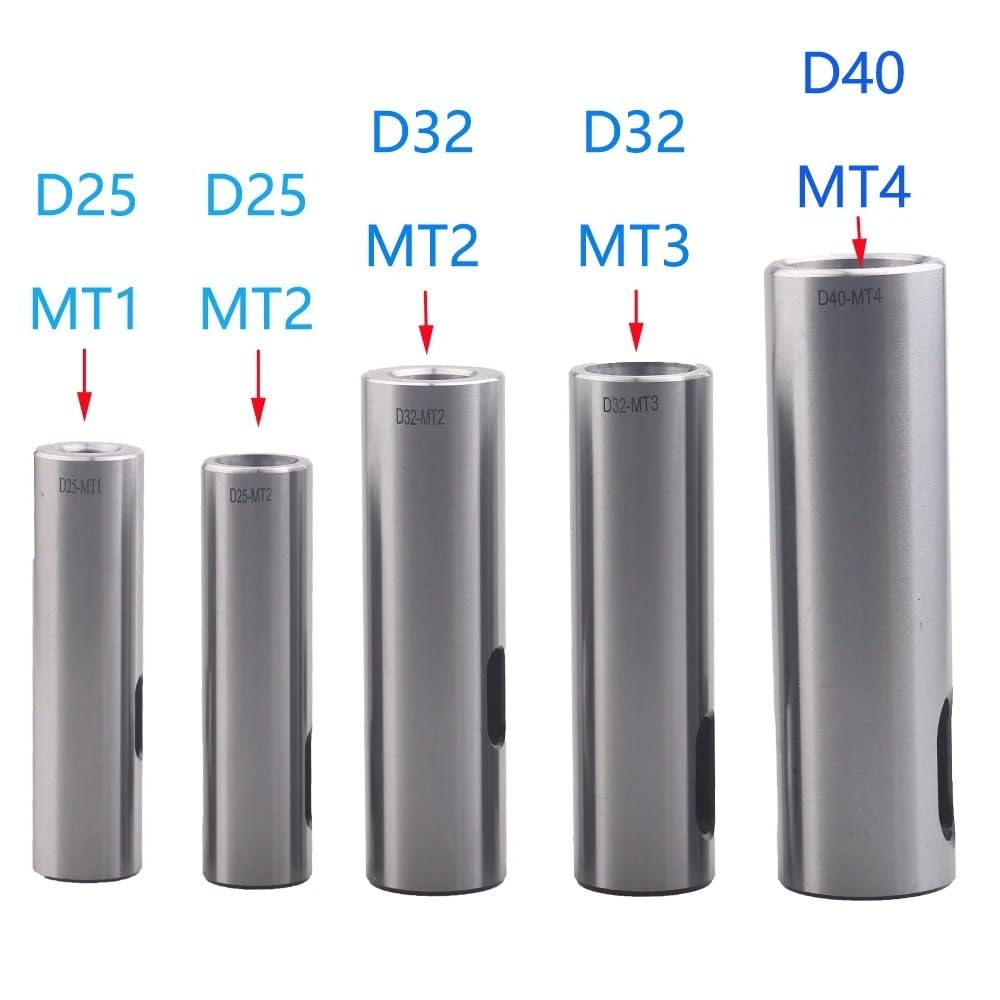 Tuleja redukcyjna do wierteł stożkowych, Tuleja wiertarska z chwytem prostym i stożkiem Morse'a 1 szt. 25-40mm MT1-3(40mm*4)
