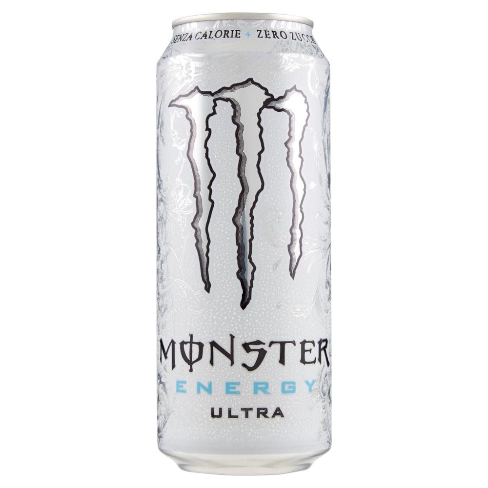 Italian Gourmet Energy Drink Ultra 48 x 500 ml – Koffeinhaltiges, kohlensäurehaltiges Erfrischungsgetränk, zuckerfrei, Vorratspack für Alltag, Büro & unterwegs + Italian Gourmet Polpa