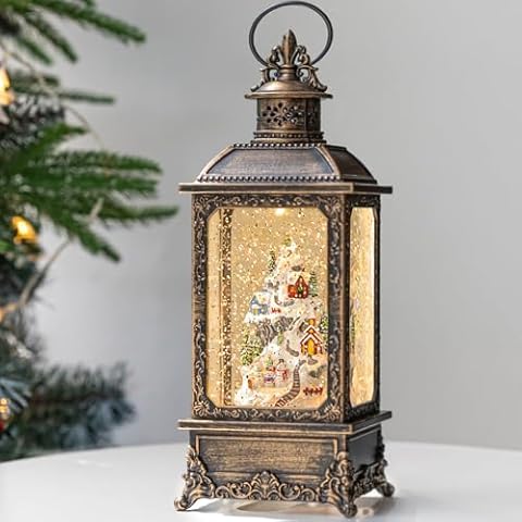 VISFLAIR Musical Lighted Snow Globe Lantern Cover