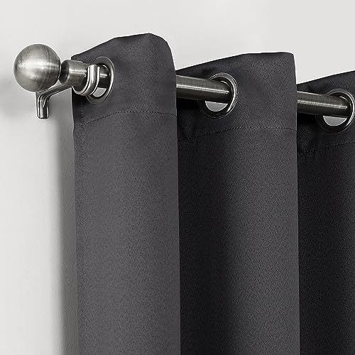 Sun Zero 62732 Nordic 2-Pack Theater Grade Noise Reducing Extreme 100% Blackout Grommet Curtain Panel Pair thumb #2