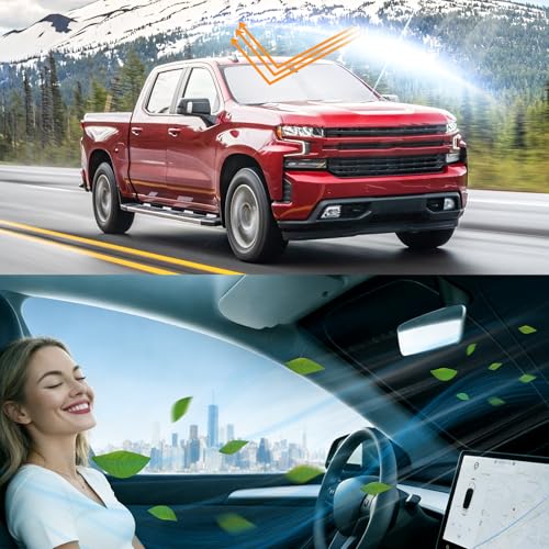 Image of Windshield Sun Shade for 2019-2026 /Chevy Silverado 1500