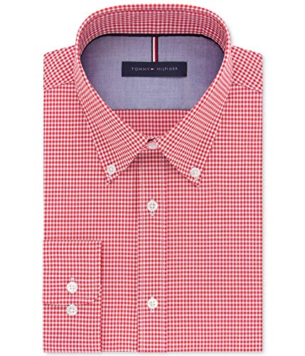 Tommy Hilfiger Mens Slim Fit Non Iron Gingham Dress Shirt product thumbnail 6