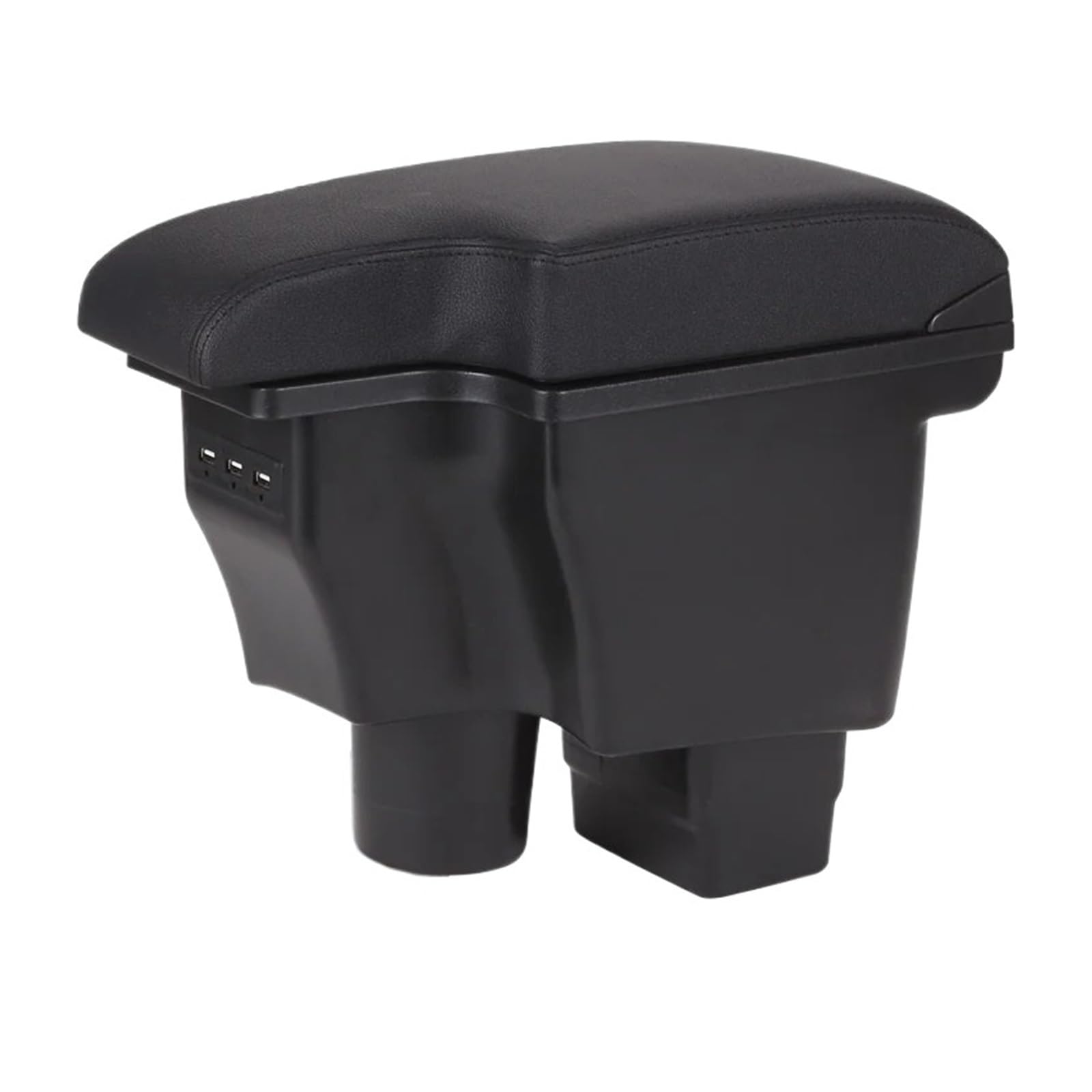 UMDJJU For Mazda 2/CX-3 Armrest Box Retrofit Car Storage Accessories Charging USB Car Centre Console Armrest Box(A2Artificial leather)