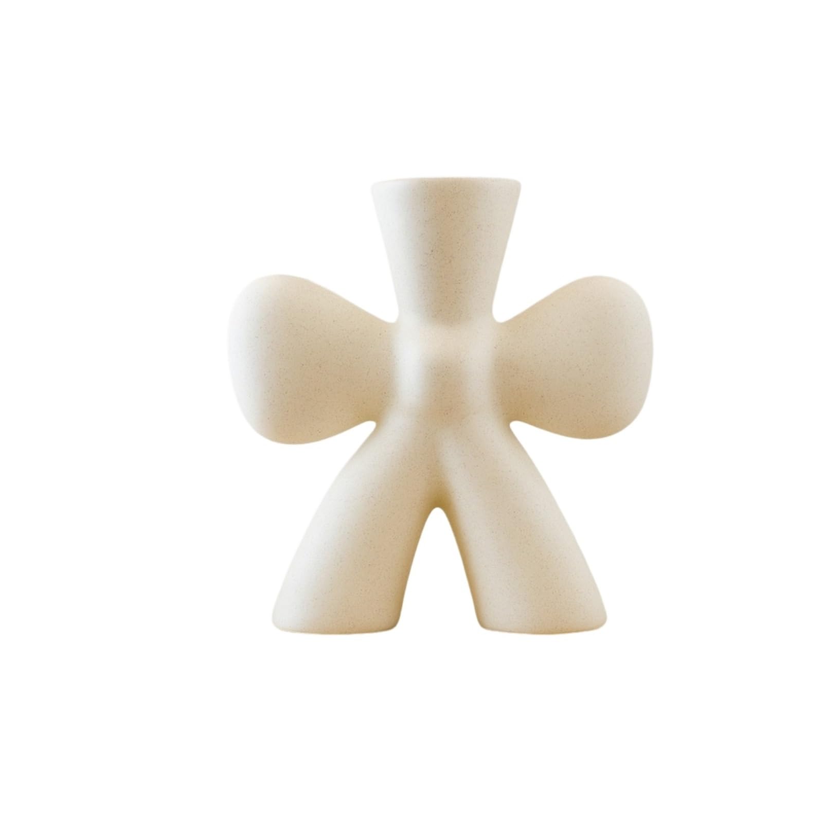 Flower Holder Irregular Shape Ceramic Flower Vase For Living Room Table For Centerpiece