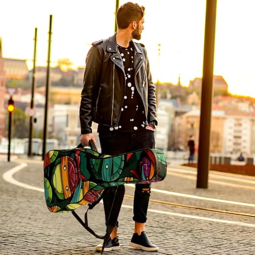 Housse guitare acoustique imperméable avec double bretelle