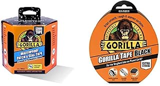 Gorilla Waterproof Patch & Seal Tape Black 3m and Tape Black 32m