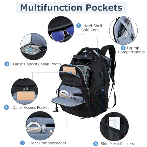 VANKEAN 17.3'' Travel Laptop Backpack の商品画像 1