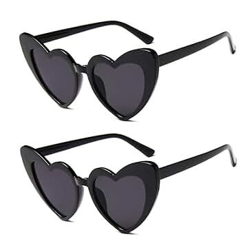 Amazon.com: JUSLINK Heart Shaped Sunglasses for Women