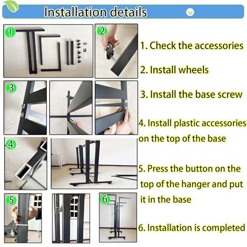 Support pour vêtements suspendus sur pied avec bras relevables pour optimiser l'espace
