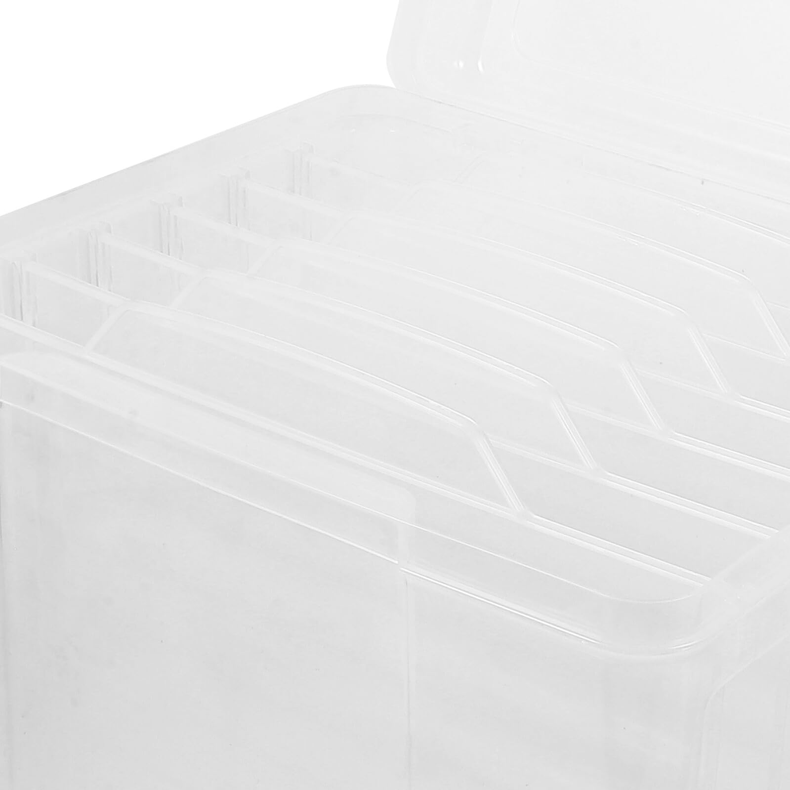 Transparente Dokumentenaufbewahrungsbox mit 6 Fächern aus Kunststoff Tragbar und Leicht zur Sortierten Ablage für Büro und Schule