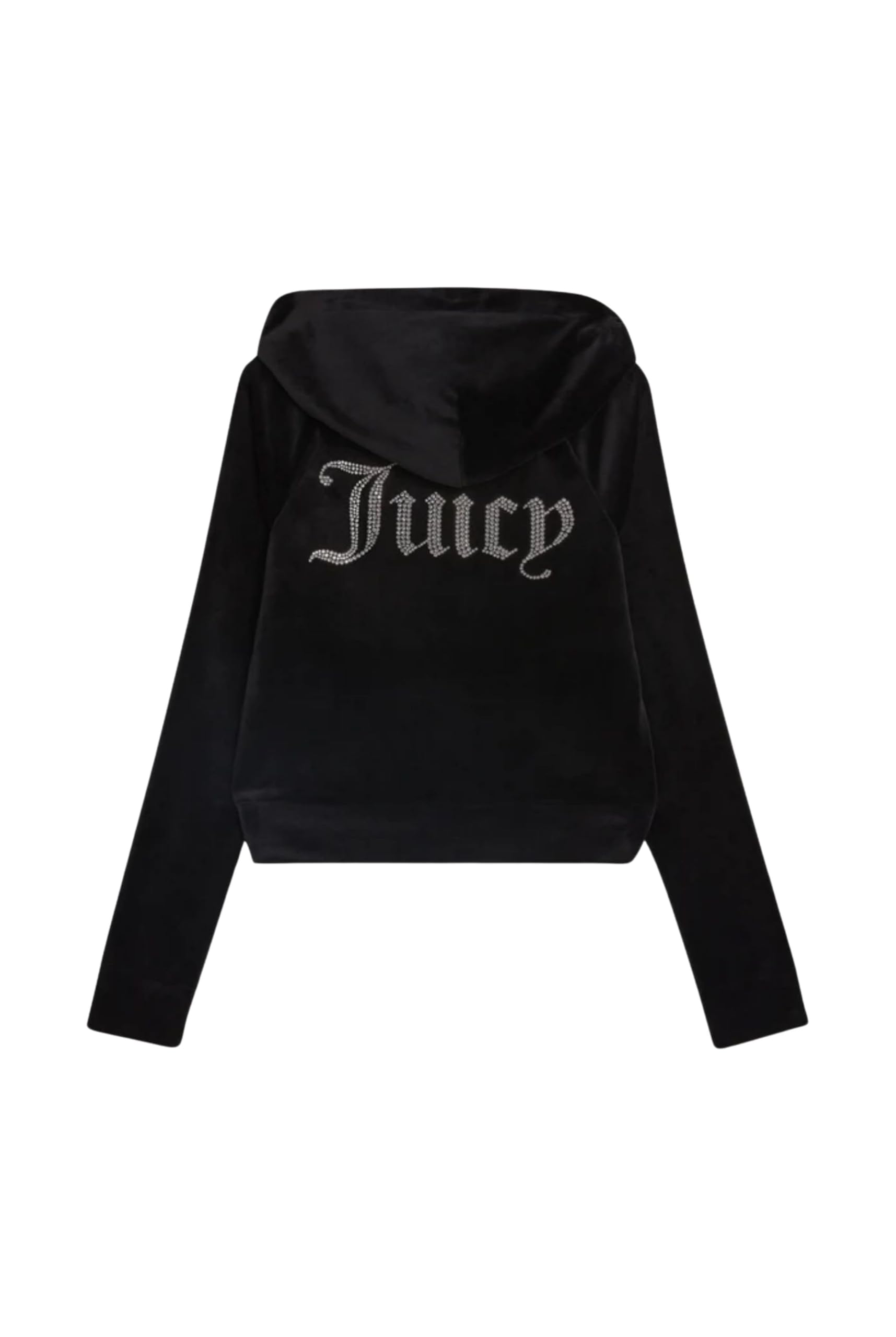 Juicy Couture Madison Hoodie Kapuzensweatjacke, Sweatjacke mit Kapuze und Reißverschluss aus Velour in Verschiedenen Farben Felpa con Cappuccio Donna (Pacco da 1)