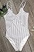 CUPSHE Women's Stripe Printing Halter One-Piece Padding Swimsuit (M) Multicolor