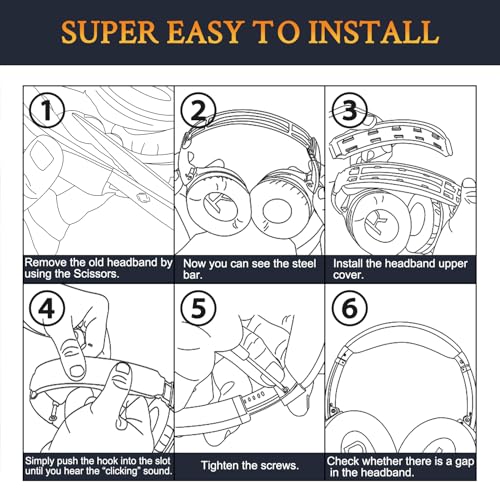 Image of SOULWIT Replacement Headband Pad Kit for Bose QuietComfort 45 (QC45) /QuietComfort SE (QC SE) /New Quiet Comfort Wireless Headphones, Easy DIY Installation (Chilled Lilac)