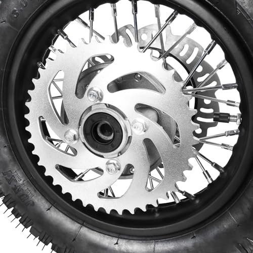ICONSPORTSS 10" Rear Wheel 3.00-10 Tire Rim Disc Brake with Sprocket Kit Dirt Bike for CRF50 XR50 SSR 110 Taotao Apollo Pit Bike 50cc 70cc 90cc 110cc - Thumbnail 3