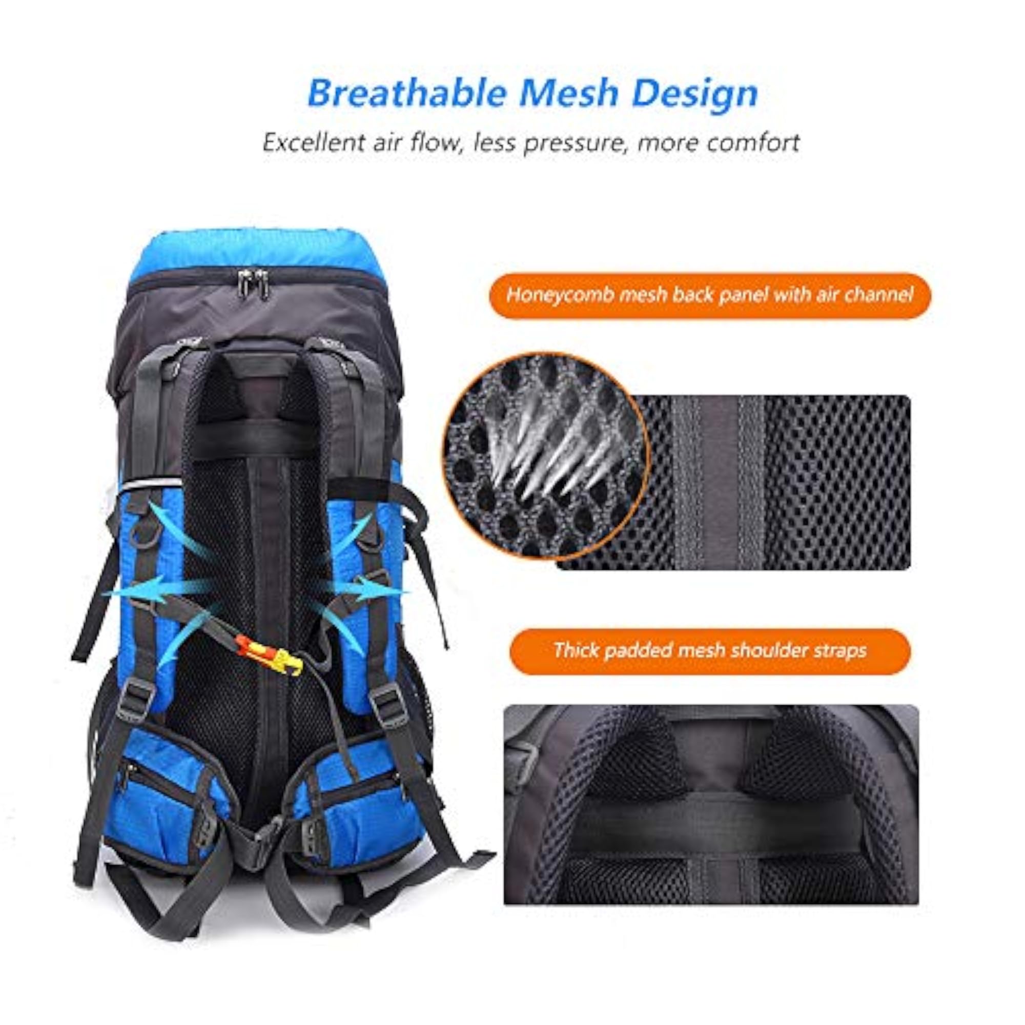 40L Waterproof Hiking Backpack for Men and Women
