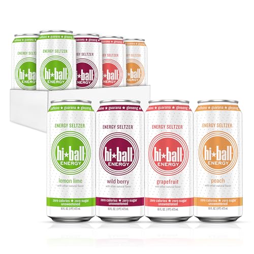 Hiball Clean Energy Caffeinated Sparkling Water, Sugar Free