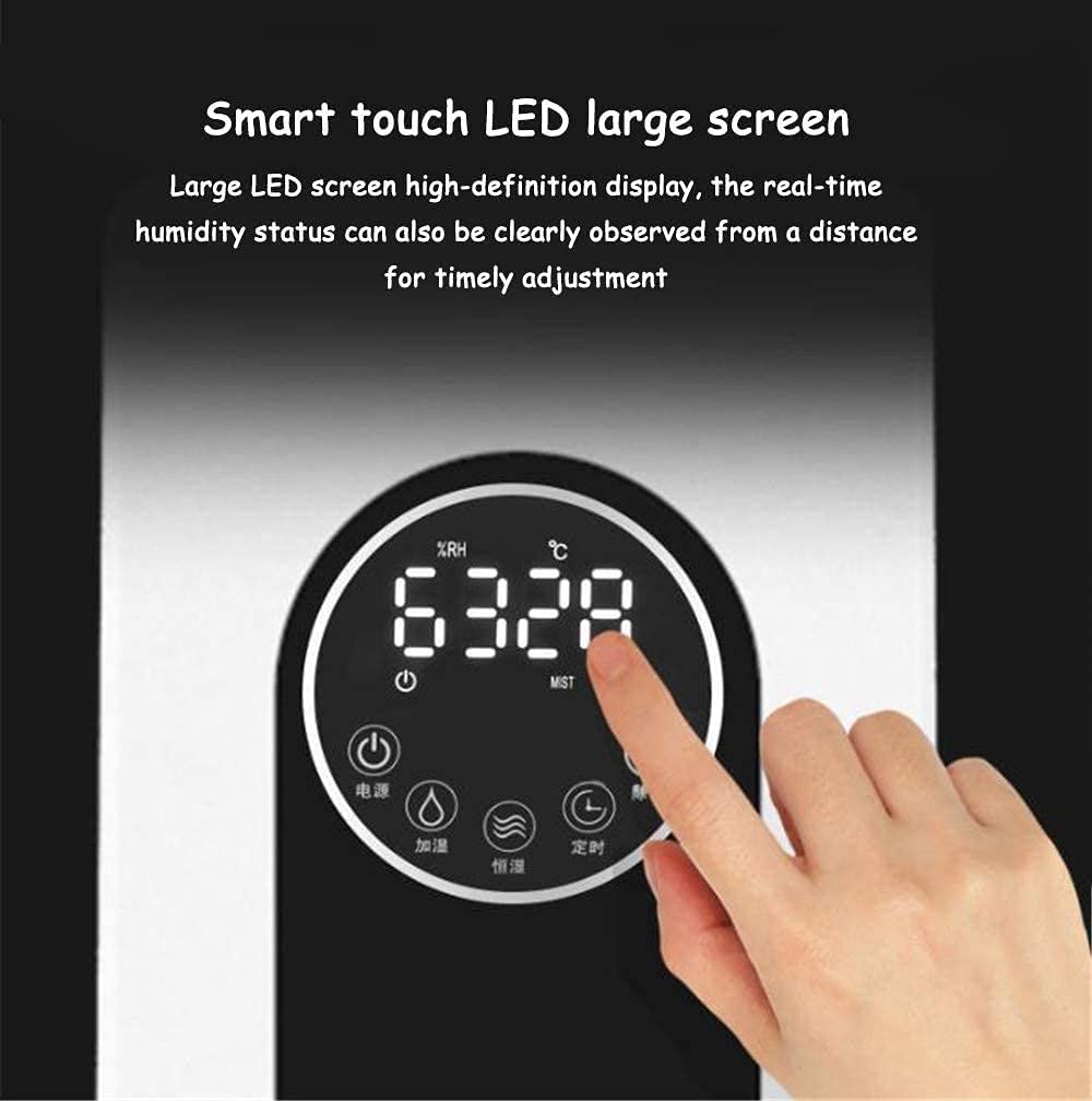 Umidificatore a Nebbia Fredda, Serbatoio da 15 Litri/4 galloni con riempimento dall'alto, umidificatore diffusore per Camera da Letto