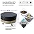 ProHome Direct 60 Inch Heavy Duty Waterproof Round Fire Pit/Table Cover, Weather Resistant Material Patio Cover, 60" D X 24" H