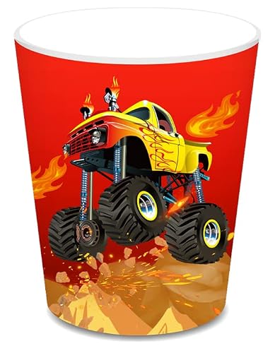 Cc Home Truck Party Themed Party Supplies Pack Monster Truck Party Decorations Truck Party Pack- Serves 16 - Includes Truck Party Plates Cups Napkins #TOP5