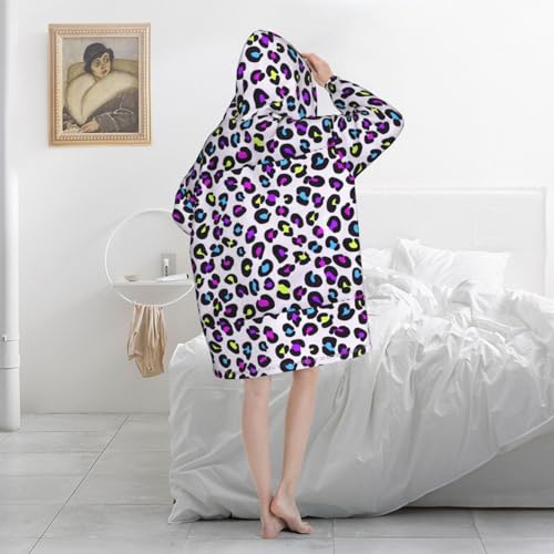Sweat à capuche couverture en flanelle violette, cadeau idéal - 5