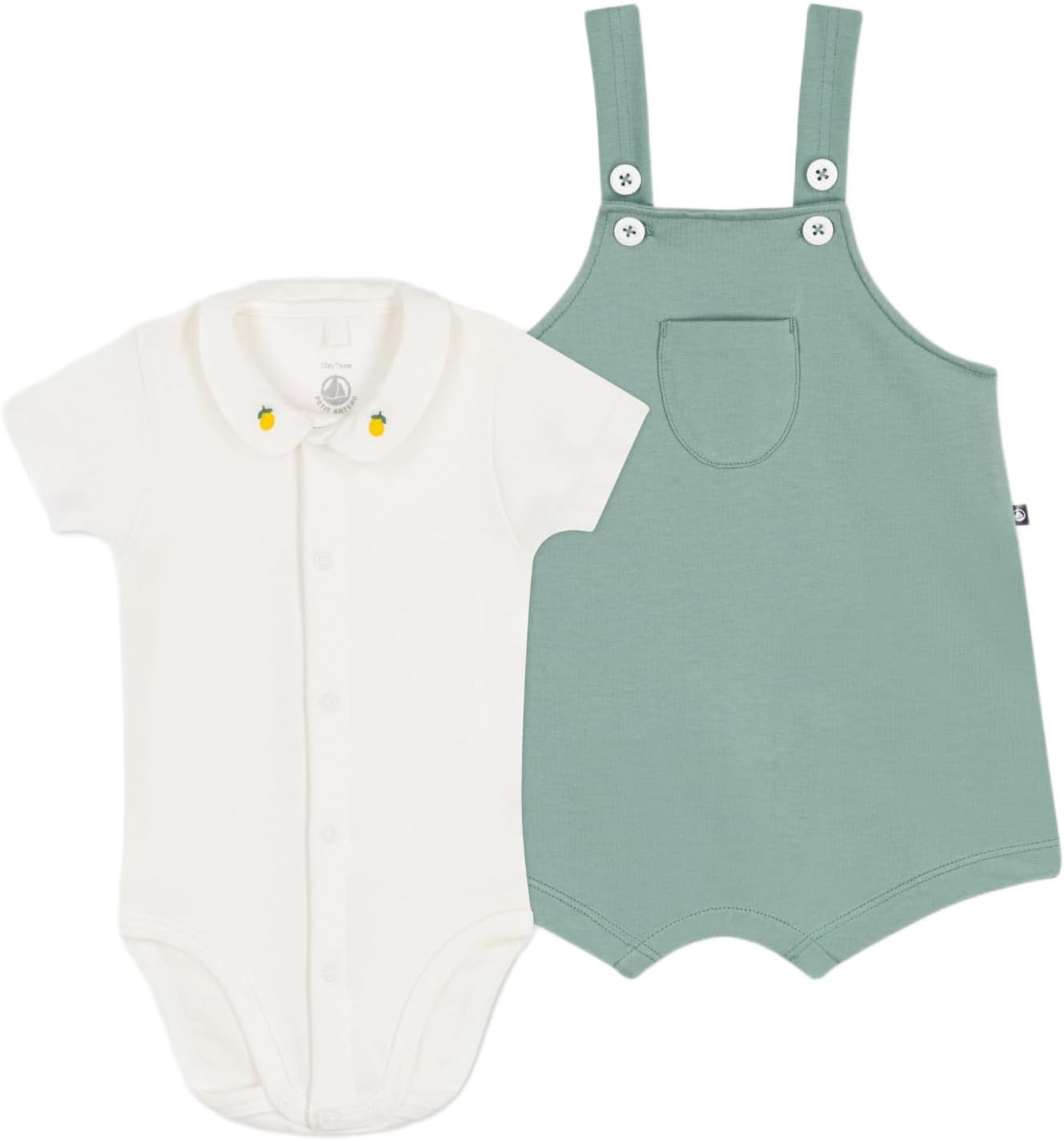 フレンチコーデュロイのサスペンダー付きサロペット【80】かぼちゃ