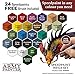 The Army Painter Speedpaint Mega Set 1.0, 24 x 18ml Acrylic Paints incl. mixing balls & 1 brush - Contrast Miniature Paint for D&D & Warhammer Miniatures