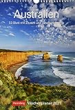 Australien Wochenplaner 2021 - Wandkalender mit Wochenkalendarium und viel Platz für Termine und Notizen - 53 Blatt mit Zitaten und Wochenchronik - Format 25 x 35,5 cm