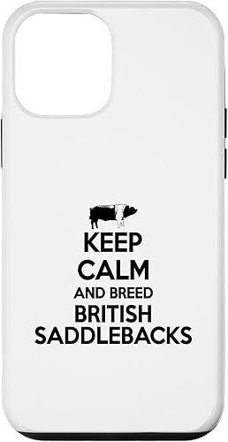 iPhone 12 mini Keep Calm And Breed - Farmer Breeder Pig British Saddleback Case