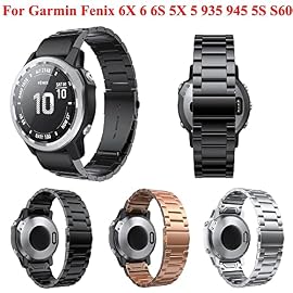 SERDAS 26 22 20MM Watchband For Garmin Fenix 7X 7 7S 6X 6 6S Watch Quick Release Stainless Steel Wrist Band For Fenix 5X 5 3HR 5S 935 945 Strap