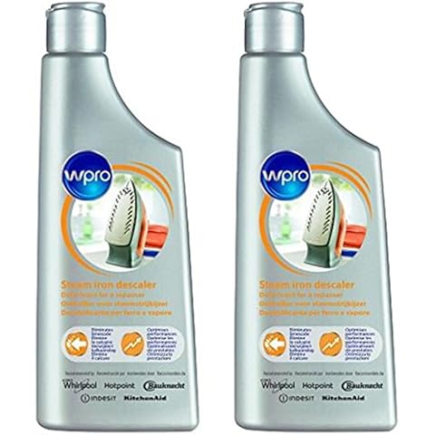 2 Bottles of WPro Universal 250 millilitres Steam Iron / Generator Limescale Descaler Descaling Fluid Cover