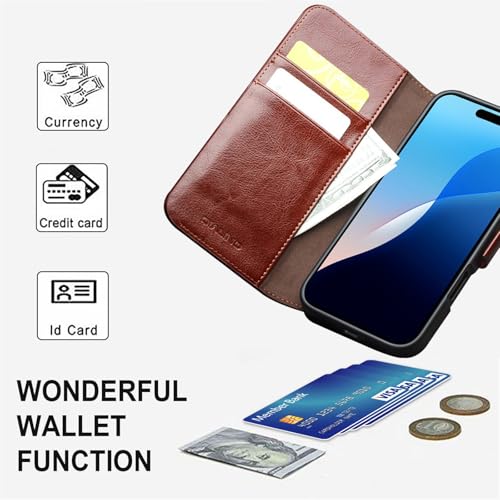 Étui en cuir véritable pour iPhone 16 Pro | Coque éco-responsable faite main - 5