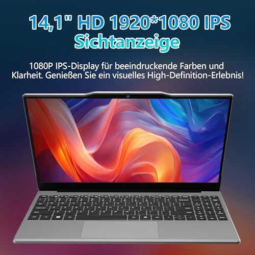 Image of Auusda 14.1 inch FHD Light Laptops Business & Student Laptop Computer, 4-Core N5095 2.9GHz, Numeric Keypad, Standard HDMI Lightweight & Slim Portable, Win11 Pro, 2 Year Warranty 8GB 512GB SSD Gray