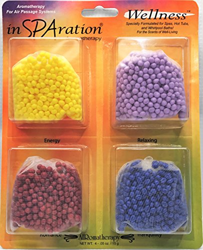 inSPAration Aromatherapy Air Bead Assortment Set for Hot Tubs and Walk-In Tub Canisters