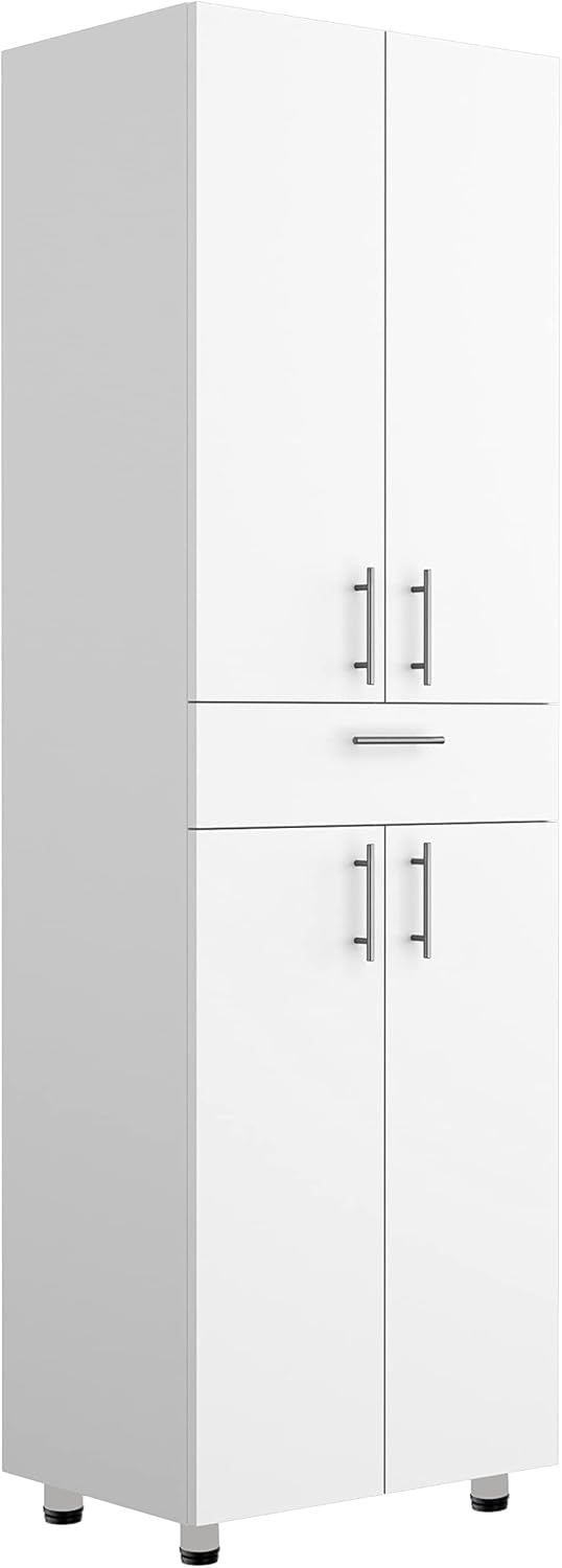 JPND 74" Tall Kitchen Pantry Cupboard Traditional