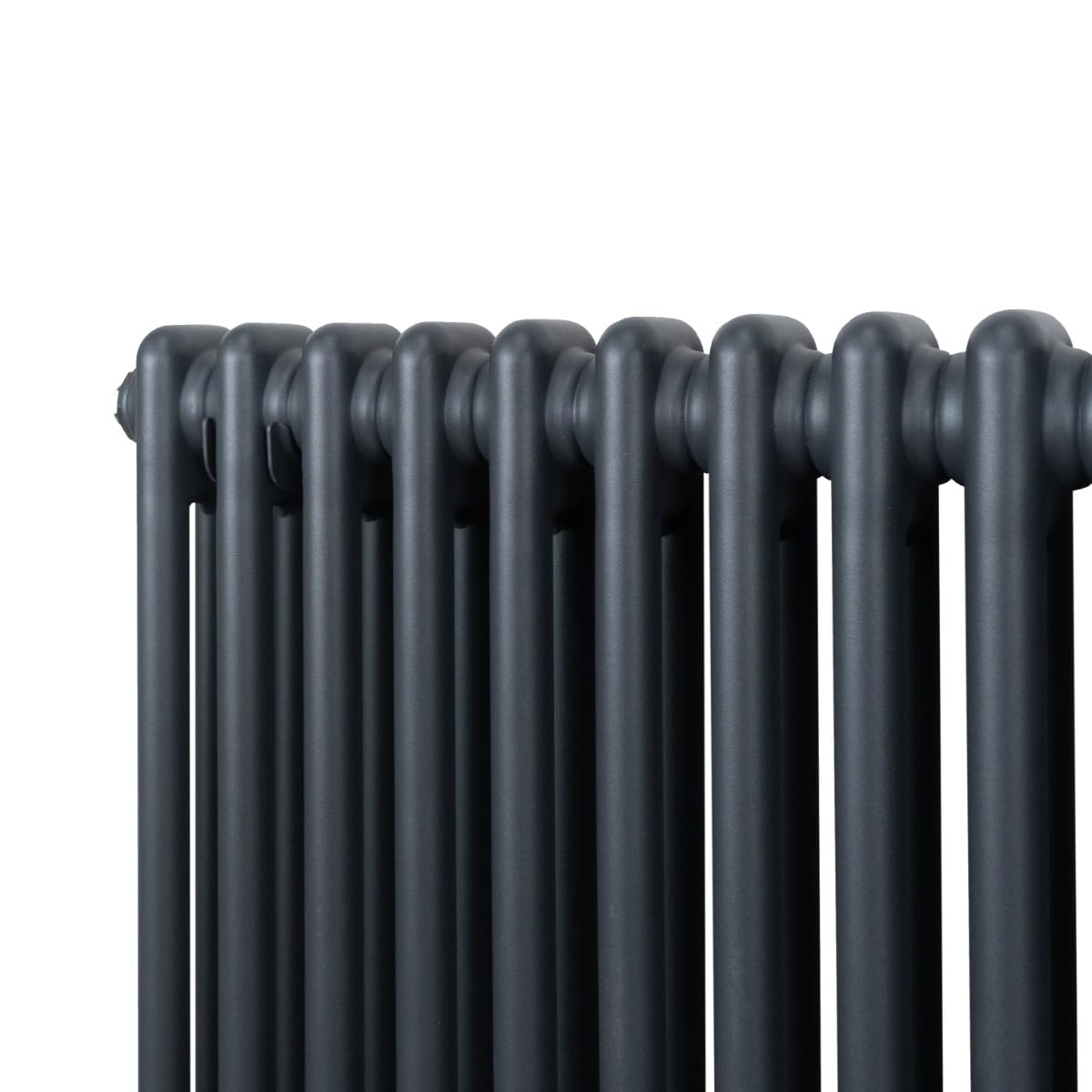 Radiador Tradicional Vertical de 2 columnas 1800mm x 292mm | Gris Antracita | Acero | Montado en pared | Kit de fijación y soportes + Cepillo de limpieza GRATIS | Calefacción estufa calefactor