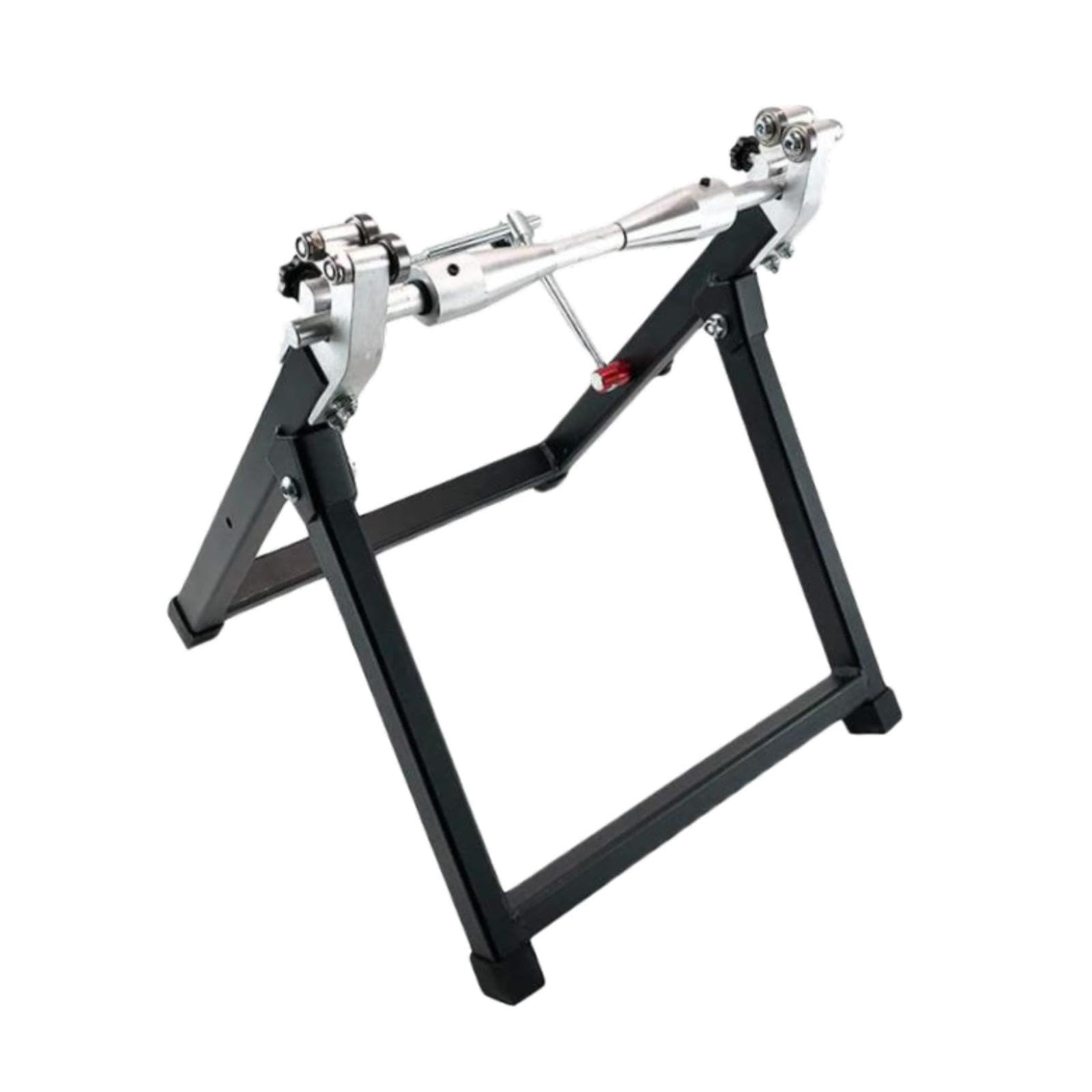 Oshhni Equilibrador de ruedas para motocicletas Soporte para equilibrar ruedas de motocicletas Accesorios estables para trabajo pesado Herramienta para, Plata
