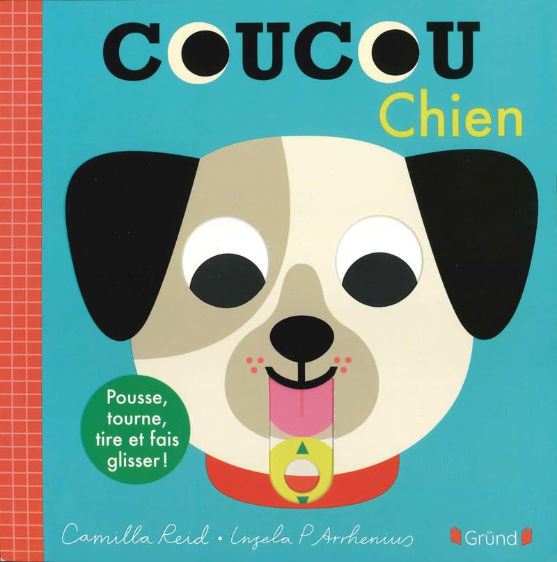 Coucou Chien – Livre animé tout-carton avec des volets et tirettes – Bébé dès 1 an