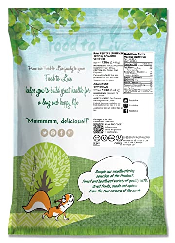 Raw Pepitas, 12 Pounds – Non-Gmo Verified, Pumpkin Seed Kernels, Unsalted, No Shell, Vegan, Kosher, Keto, Bulk. Wholesome Snack. High In Protein, Essential Fatty Acids. Great For Baking, As A Topping. #TOP1