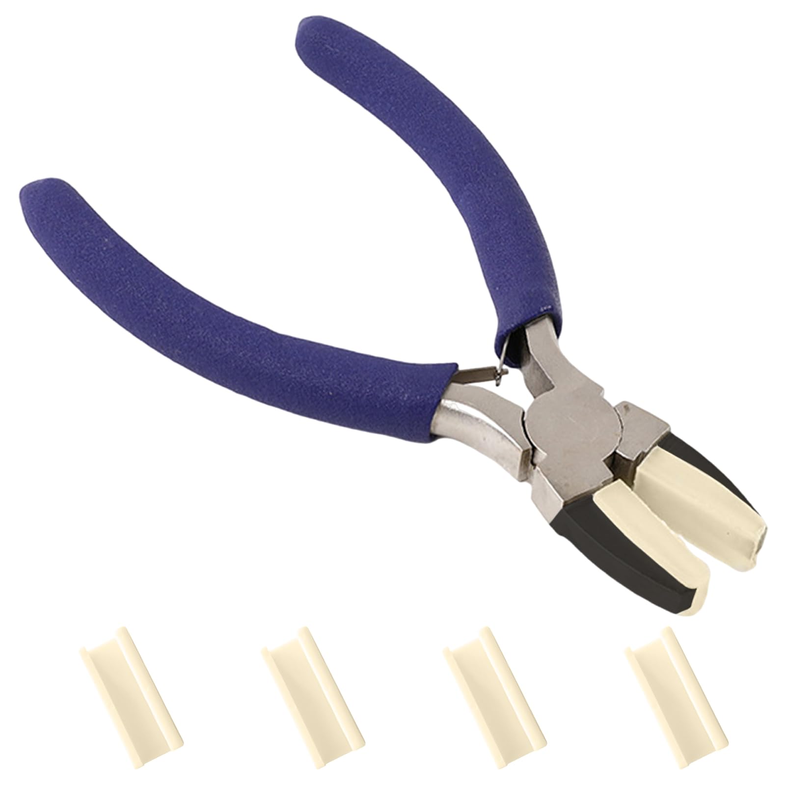 View 1 of Frinovalt Blue Nylon Pliers with 4 Collets for Jewelry Making