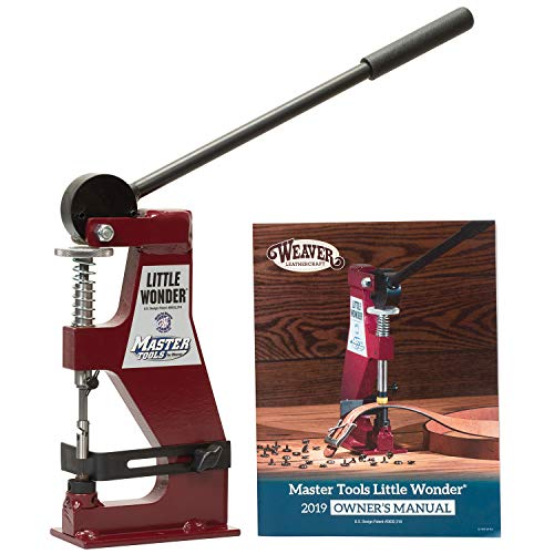 Weaver Leather Little Wonder Hand-Opperated Leather Riveter for Leather Working/Crafting, Red