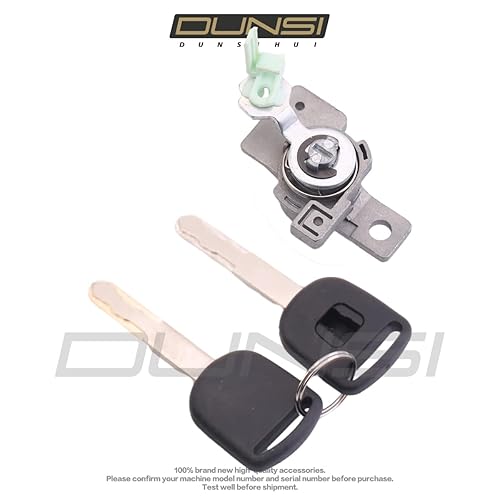 Miniatura 3 de DUNSIHUI 1 Unidades 72185-SHJ-A01 Juego de cilindros de cerradura de puerta con 2 llaves para Odyssey 2005 2006 2007 2008 2009 2010 Juego de