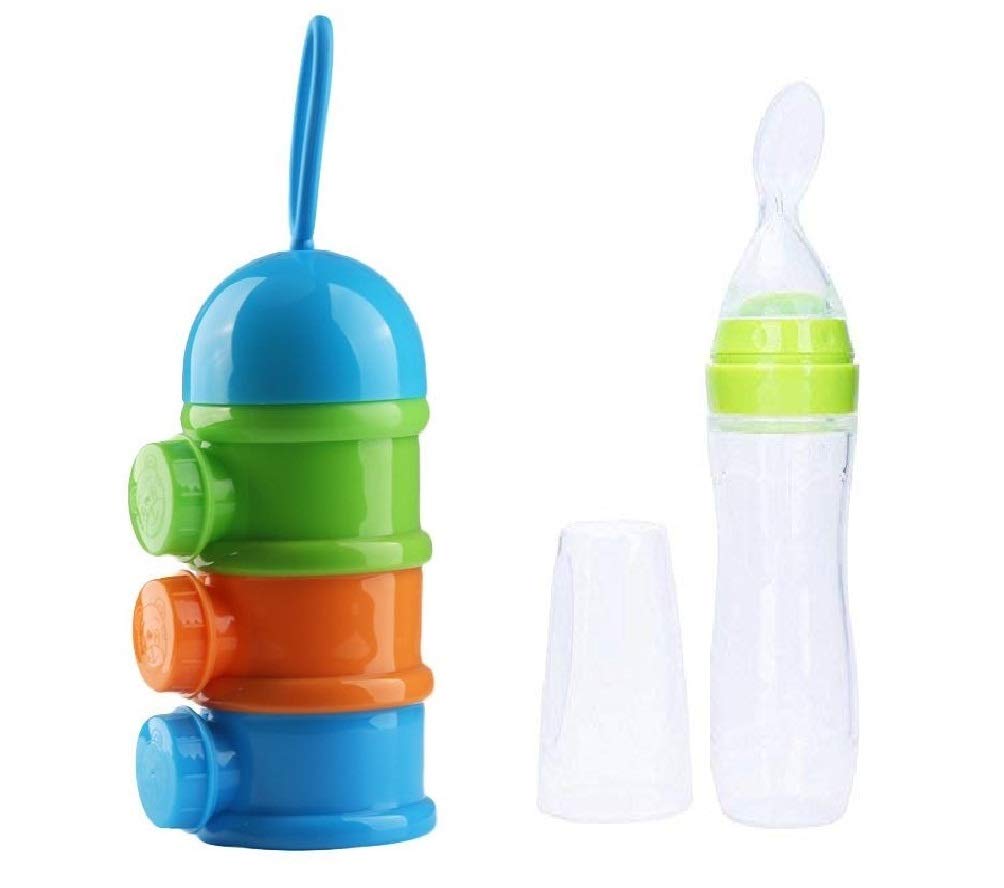 Buy Gilli Shopee 3 Layer Multipurpose Baby Milk Powder Container & Food