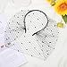 Black Veils for Women Birdcage Veil Black Fascinator Hats for Women Mesh Headband, 1920s Fascinator Veil Face Veils Fascinators Applicable to Wedding Tea Party Church Christmas Funeral Costume
