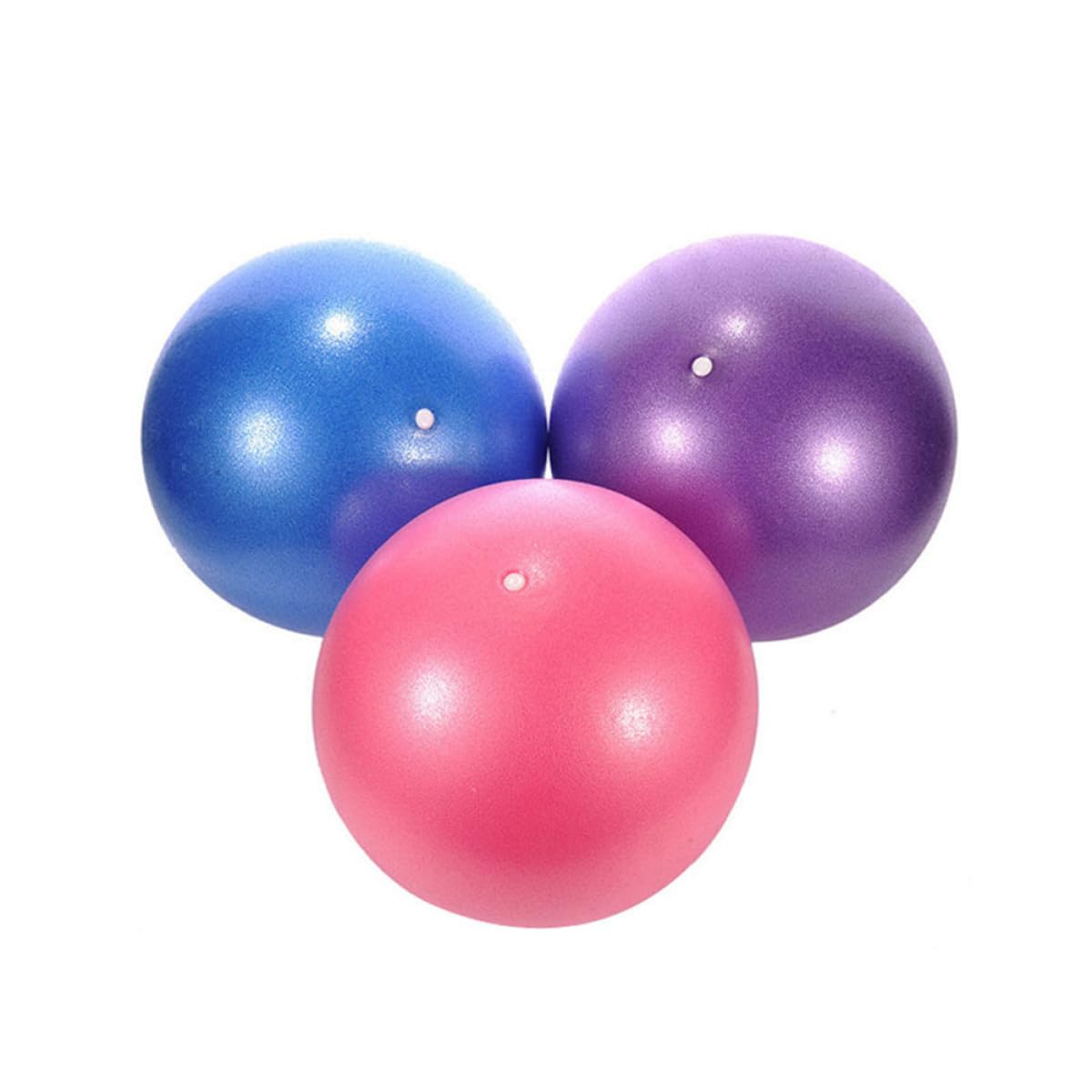 Cabilock 3pcs Small Pilates Exercise Ball, Anti-Burst PVC Yoga Ball