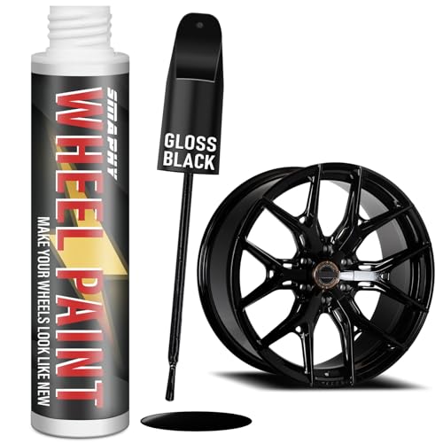 Gloss Black Rim Touch Up Paint, Rim Paint for Curb Rash, Wheel Scratch Repair...
